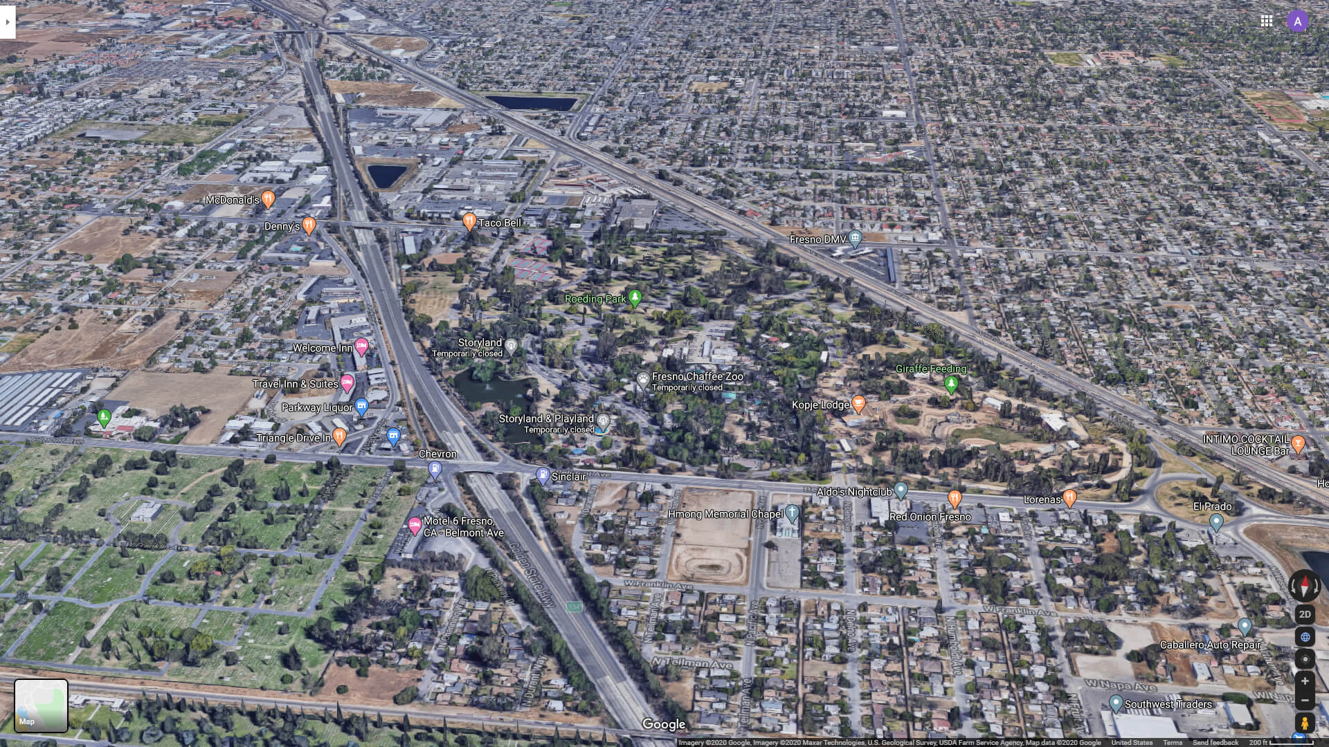 Fresno Chaffee Zoo Map California